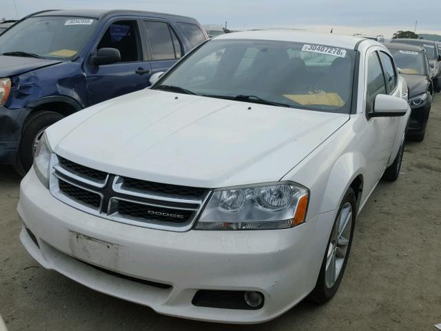 1B3BD1FG0BN519645 - 2011 DODGE AVENGER MA WHITE photo 2