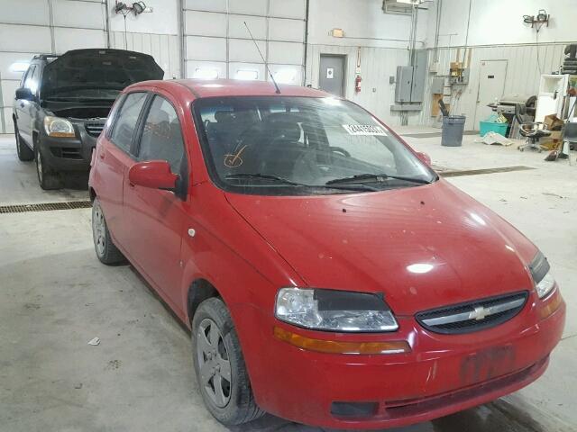 KL1TD66628B002324 - 2008 CHEVROLET AVEO BASE RED photo 1