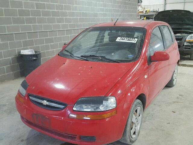 KL1TD66628B002324 - 2008 CHEVROLET AVEO BASE Qırmızı foto 2