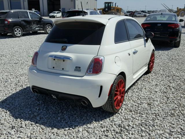 3C3CFFFH5DT573307 - 2013 FIAT 500 ABARTH WHITE photo 4