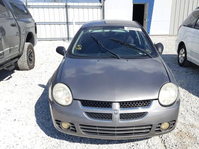 1B3ES56C94D615645 - 2004 DODGE NEON SXT GRAY photo 10