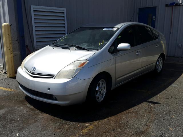 JTDKB20U250122318 - 2005 TOYOTA PRIUS SILVER photo 2