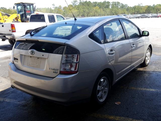 JTDKB20U250122318 - 2005 TOYOTA PRIUS SILVER photo 4