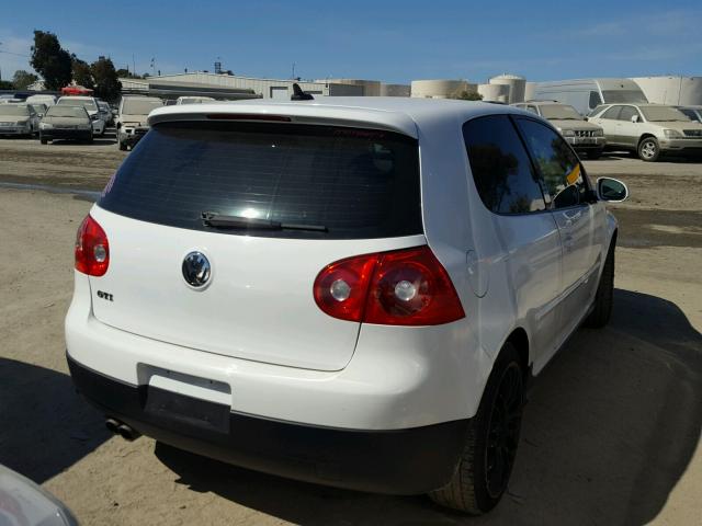 WVWEV71K97W057496 - 2007 VOLKSWAGEN NEW GTI WHITE photo 4