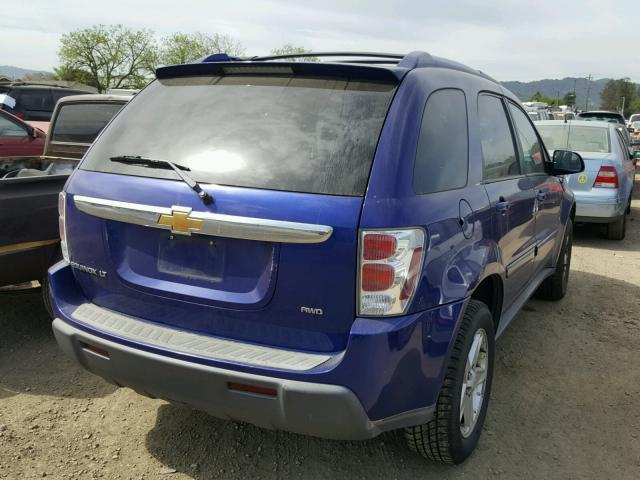 2CNDL73F666131818 - 2006 CHEVROLET EQUINOX LT BLUE photo 4