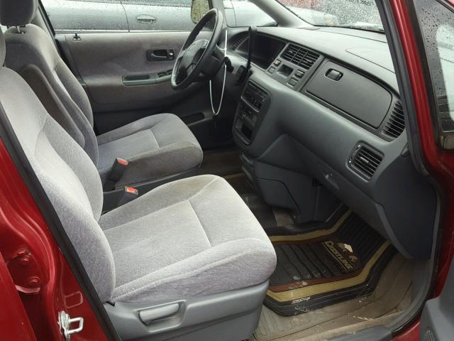 JHMRA1865SC028704 - 1995 HONDA ODYSSEY LX RED photo 5