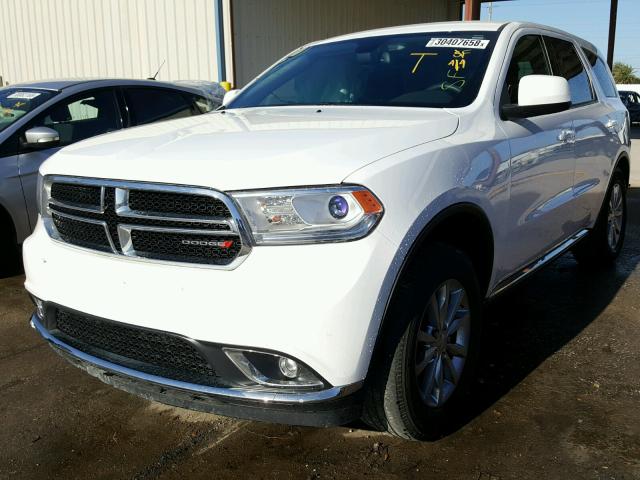 1C4RDJAG7GC467762 - 2016 DODGE DURANGO SX WHITE photo 2