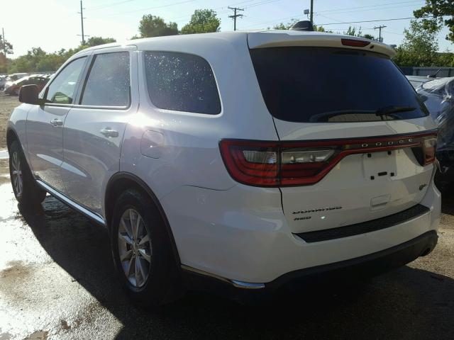 1C4RDJAG7GC467762 - 2016 DODGE DURANGO SX WHITE photo 3