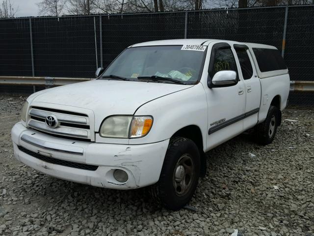 5TBRN34104S441037 - 2004 TOYOTA TUNDRA ACC WHITE photo 2