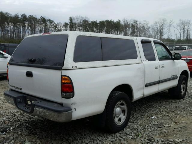 5TBRN34104S441037 - 2004 TOYOTA TUNDRA ACC WHITE photo 4