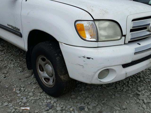 5TBRN34104S441037 - 2004 TOYOTA TUNDRA ACC WHITE photo 9