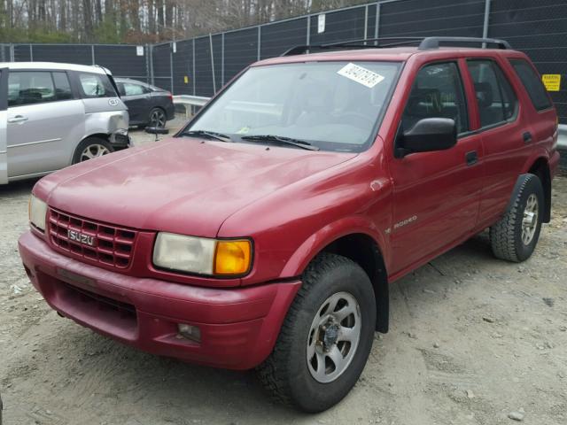 4S2CK58W8W4354349 - 1998 ISUZU RODEO S RED photo 2