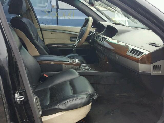 WBAGN634X4DS45823 - 2004 BMW 745 LI BLACK photo 5