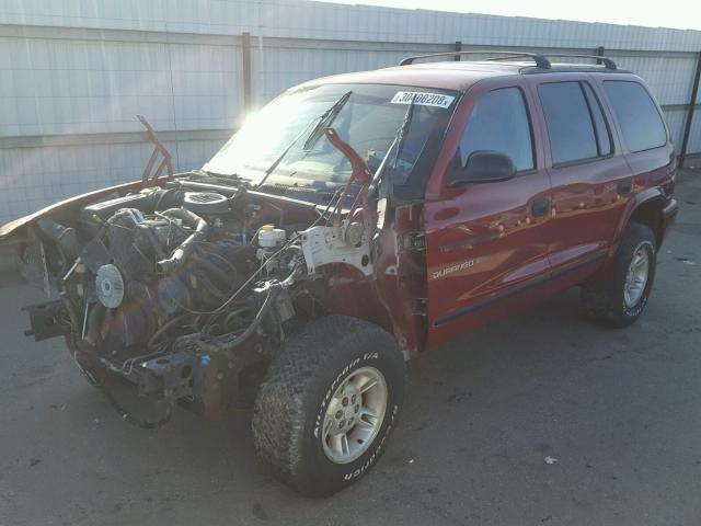 1B4HS28Y7XF512720 - 1999 DODGE DURANGO RED photo 2