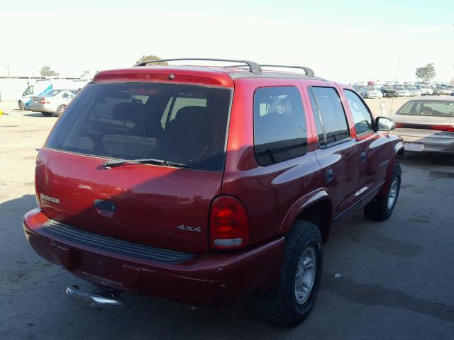 1B4HS28Y7XF512720 - 1999 DODGE DURANGO RED photo 4