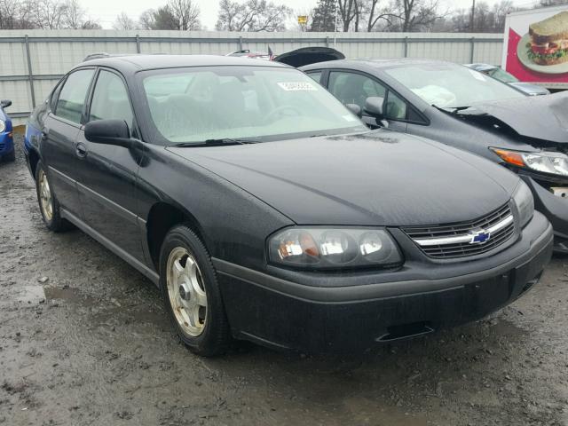 2G1WF55E949466587 - 2004 CHEVROLET IMPALA BLACK photo 1