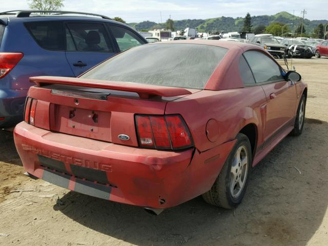 1FAFP40452F146674 - 2002 FORD MUSTANG RED photo 4