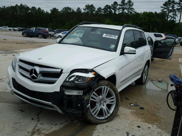 WDCGG5HB6DG048252 - 2013 MERCEDES-BENZ GLK 350 WHITE photo 2