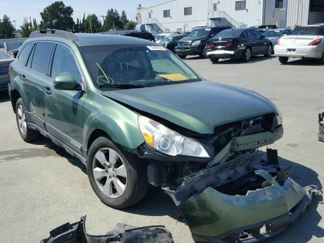 4S4BRBHC6A3370115 - 2010 SUBARU OUTBACK 2. GREEN photo 1