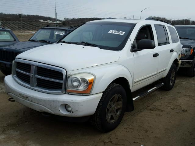 1D8HB58D65F623324 - 2005 DODGE DURANGO LI WHITE photo 2