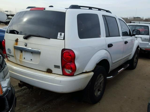 1D8HB58D65F623324 - 2005 DODGE DURANGO LI WHITE photo 4