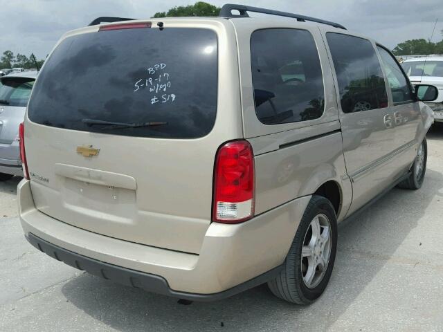 1GNDV33147D168257 - 2007 CHEVROLET UPLANDER L TAN photo 4