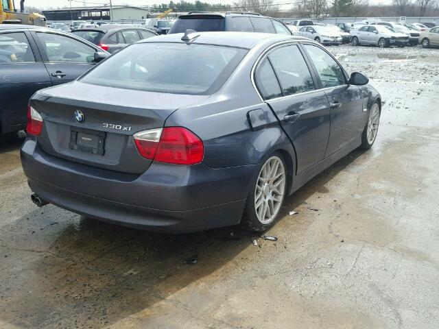 WBAVD33516KV67038 - 2006 BMW 330 XI GRAY photo 4