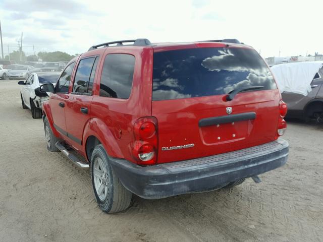 1D4HB38N06F122638 - 2006 DODGE DURANGO SX RED photo 3