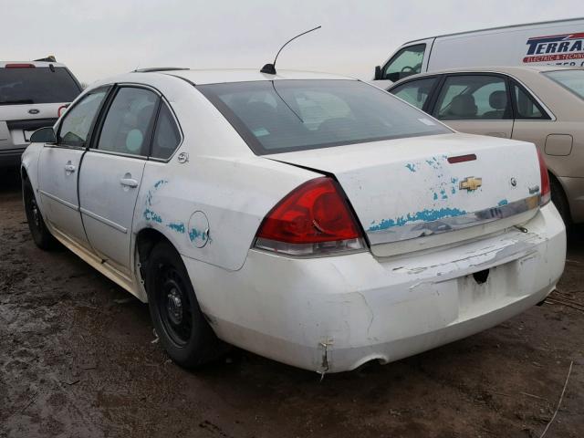 2G1WS57M091290003 - 2009 CHEVROLET IMPALA POL WHITE photo 3