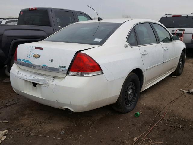 2G1WS57M091290003 - 2009 CHEVROLET IMPALA POL WHITE photo 4