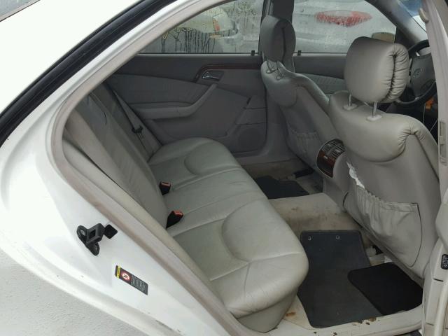 WDBNG70J1YA098334 - 2000 MERCEDES-BENZ S 430 WHITE photo 6