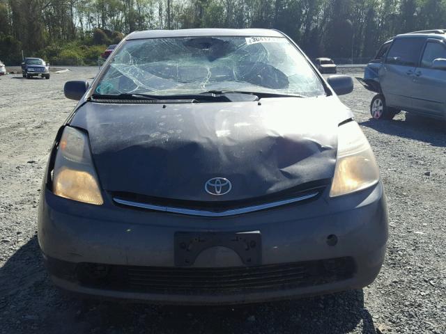 JTDKB20UX73260187 - 2007 TOYOTA PRIUS GRAY photo 9