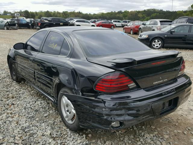 1G2NF52E72M638840 - 2002 PONTIAC GRAND AM S 黑色 照片 3