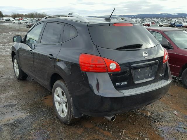 JN8AS58V09W433618 - 2009 NISSAN ROGUE S BLACK photo 3