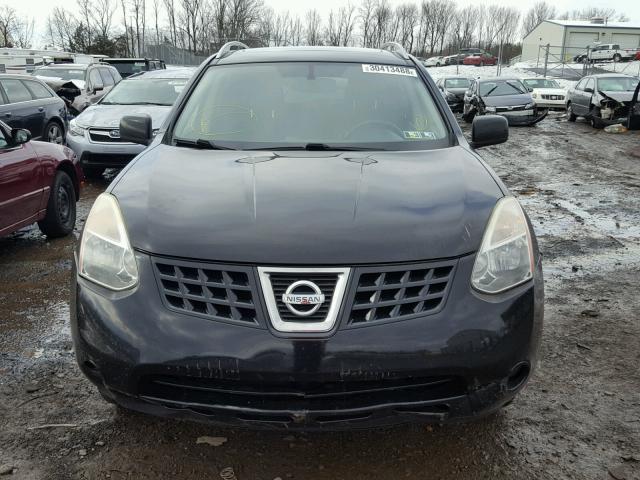 JN8AS58V09W433618 - 2009 NISSAN ROGUE S BLACK photo 9