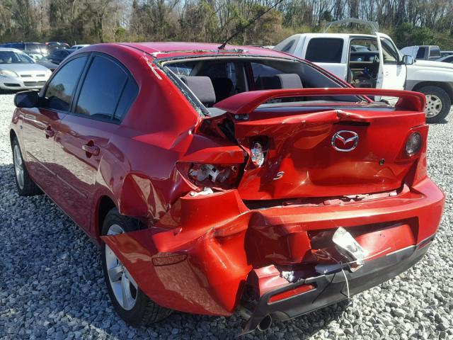 JM1BK12F361474859 - 2006 MAZDA 3 I RED photo 3