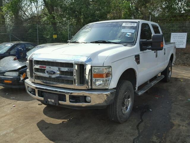 1FTSW21R28EC10324 - 2008 FORD F250 SUPER WHITE photo 2