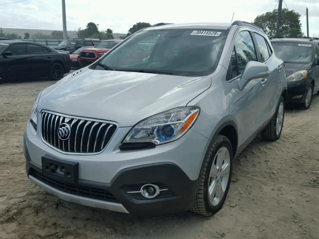 KL4CJFSB0FB214215 - 2015 BUICK ENCORE CON SILVER photo 2