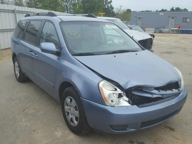 KNDMB233X86247239 - 2008 KIA SEDONA EX BLUE photo 1