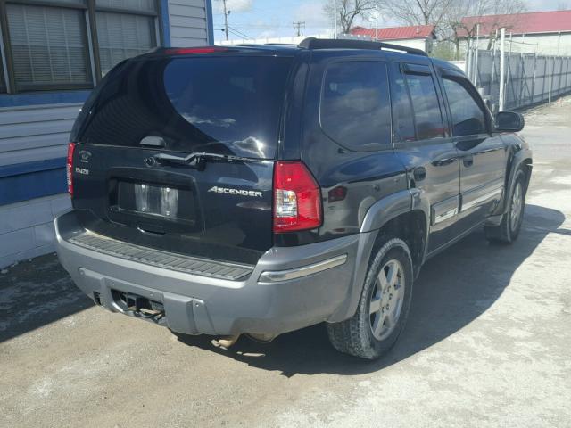 4NUDT13S462703338 - 2006 ISUZU ASCENDER S BLACK photo 4