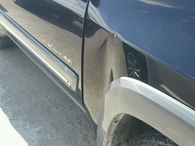 4NUDT13S462703338 - 2006 ISUZU ASCENDER S BLACK photo 9