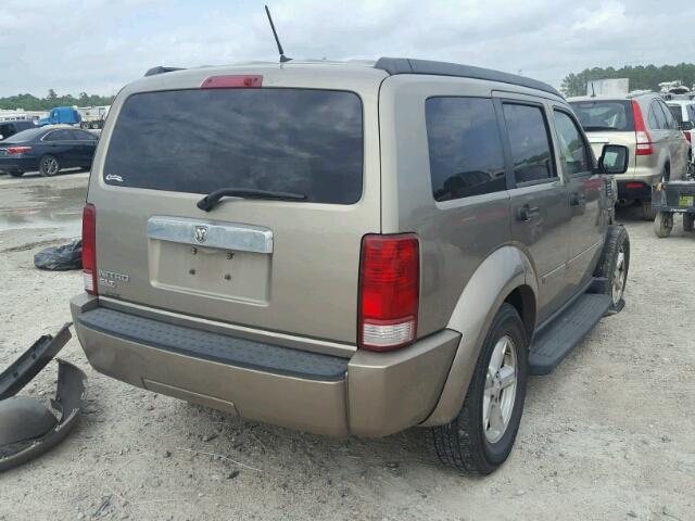 1D8GT58K77W628994 - 2007 DODGE NITRO SLT GOLD photo 4