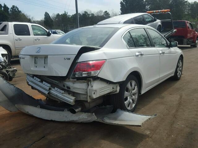 1HGCP3F81AA029835 - 2010 HONDA ACCORD EXL WHITE photo 4