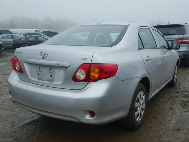 1NXBU40E09Z006169 - 2009 TOYOTA COROLLA BA SILVER photo 4