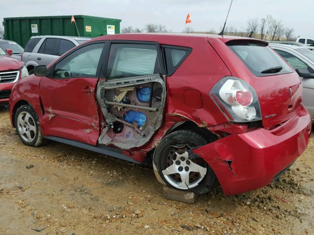 5Y2SP67879Z445301 - 2009 PONTIAC VIBE RED photo 9