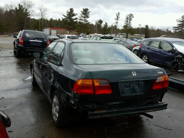 2HGEJ6613YH575109 - 2000 HONDA CIVIC BASE 绿色 照片 3