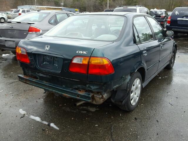2HGEJ6613YH575109 - 2000 HONDA CIVIC BASE 绿色 照片 4