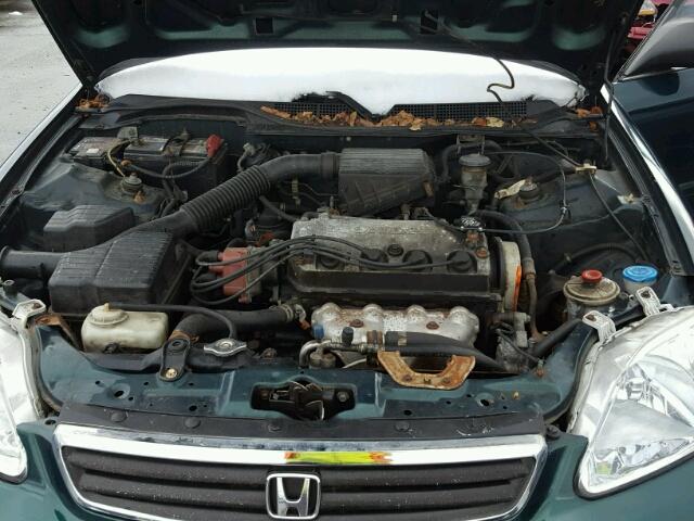 2HGEJ6613YH575109 - 2000 HONDA CIVIC BASE GREEN photo 7