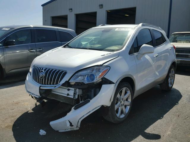 KL4CJCSB7DB108176 - 2013 BUICK ENCORE WHITE photo 2