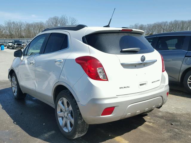 KL4CJCSB7DB108176 - 2013 BUICK ENCORE WHITE photo 3